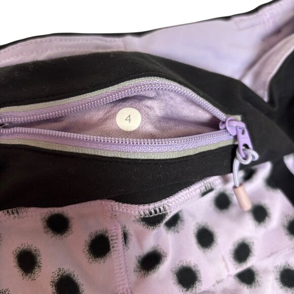 Lululemon Speed Up Naked Seam Running Shorts Lilac Purple Black Workout - Picture 9 of 9